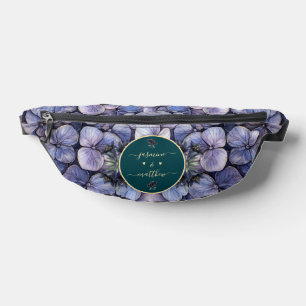 Düstere schwarze Blumen-Klassiker-Paarnamen-Hochze Bauchtasche
