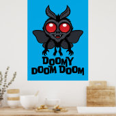 Düsterer Doom Doom Süßer Mothman Kryptid Poster (Küche)