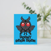 Düsterer Doom Doom Süßer Mothman Kryptid Postkarte (Stehend Vorderseite)