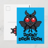 Düsterer Doom Doom Süßer Mothman Kryptid Postkarte (Vorne/Hinten)