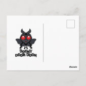 Düsterer Doom Doom Süßer Mothman Kryptid Postkarte (Rückseite)