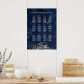 Düsterer gotischer Blumenkranz Poster (Küche)