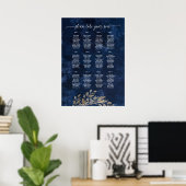 Düsterer gotischer Blumenkranz Poster (Heimbüro)