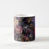 Düsterer gotischer impressionistischer Blumen-Gart Kaffeetasse (Mittel)