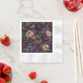Düsterer gotischer impressionistischer Blumen-Gart Serviette (Beispiel)