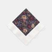 Düsterer gotischer impressionistischer Blumen-Gart Serviette (Ecke)