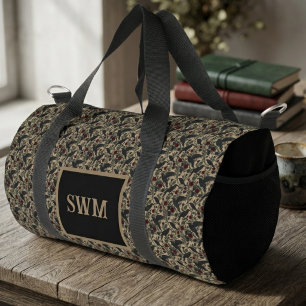 Düsterer Onyx-Barock-Rabe Duffle Bag