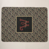 Düsterer Onyx-Barock-Rabe Sherpadecke (Vorderseite (Horizontal))