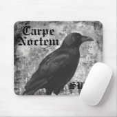 Düsterer Onyx-Gotik-Rabe Dark Academia Mousepad (Mit Mouse)