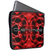 Düsterer roter Rauch Custom Abstract Art Laptopschutzhülle (Vorne Rechts)