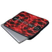 Düsterer roter Rauch Custom Abstract Art Laptopschutzhülle (Vorne Knopf)