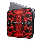 Düsterer roter Rauch Custom Abstract Art Laptopschutzhülle (Vorderseite Links)