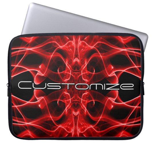 Düsterer roter Rauch Custom Abstract Art Laptopschutzhülle (Vorderseite)