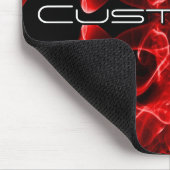 Düsterer roter Rauch Custom Abstract Art Mousepad (Ecke)