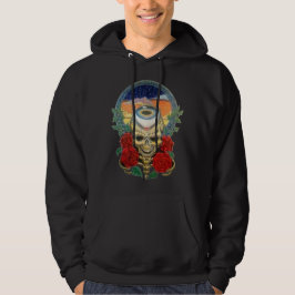 Düsterer Schädel an der Dämmerung Hoodie