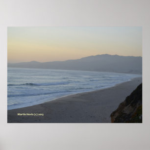 Düsterer Strand Poster