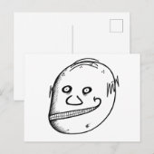 Düsterer Typ Postkarte (Vorne/Hinten)