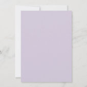 Düsteres Amethyst-Blatt-Hochzeit Einladung (Rückseite)