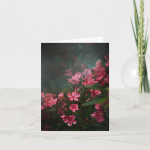 Düsteres Blumenkunstfoto Karte