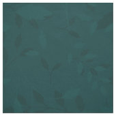Düsteres dunkles Teal-Blatt-Muster ohne Naht Stoff (Muster)