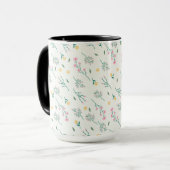 Düsteres, dunkles viktorianisches botanisches Blum Tasse (Vorderseite Links)