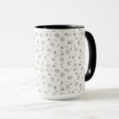 Düsteres, dunkles viktorianisches botanisches Blum Tasse (VorderseiteRechts)