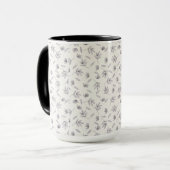 Düsteres, dunkles viktorianisches botanisches Blum Tasse (Vorderseite Links)