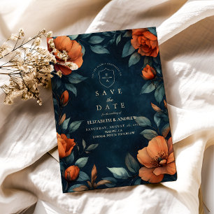Düsteres Floral Gothic Save The Date