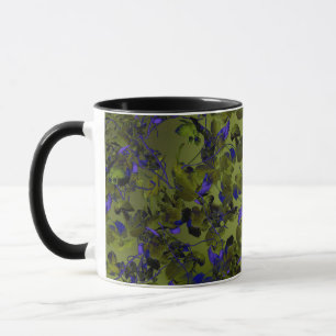 Düsteres Hopfenreben-Abstrakt-Design-Kaffeetasse Tasse