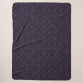Düsteres Pflaumen-Gotik-Damaskus-Muster Sherpadecke (Vorderseite)