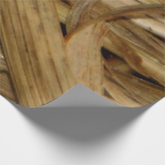 Düsteres Stroh Geschenkpapier (Ecke)