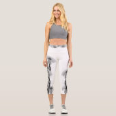 Dusterte Blume Capri Leggings (Vorderseite)