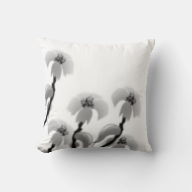 Dusterte Blume Kissen (Vorderseite)