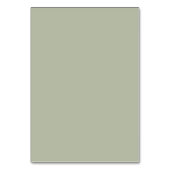 DustGreen Minimalistisch Modern Table Card Tischnummer (Rückseite)