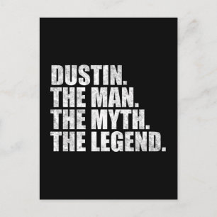 Dustin Name, Dustin Der Mann Der Mythos Die Legend Postkarte