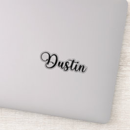 Dustin Name - Handgeschriebene Kalligrafie Aufkleber