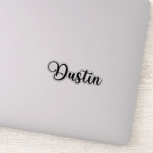 Dustin Name - Handgeschriebene Kalligrafie Aufkleber