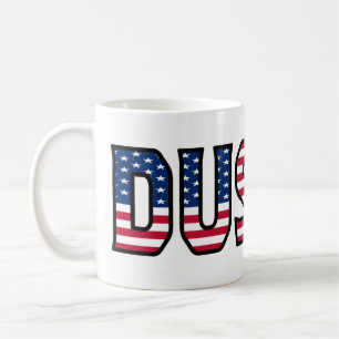 Dustin Name Vorname USA styled Tasse Kaffeetasse