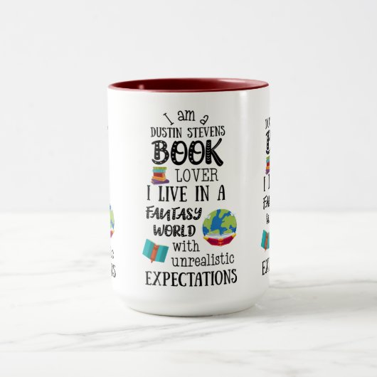 Dustin Stevens Book Lover Tasse (Zentrum)