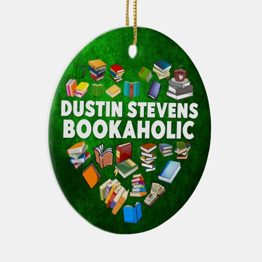 Dustin Stevens Bookaholic Keramik Ornament (Rechts)