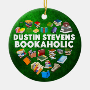 Dustin Stevens Bookaholic Keramik Ornament