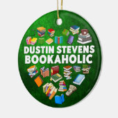 Dustin Stevens Bookaholic Keramik Ornament (Links)