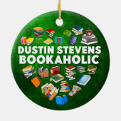 Dustin Stevens Bookaholic Keramik Ornament (Hinten)