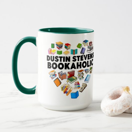 Dustin Stevens Bookaholic Tasse (Mit Donut)