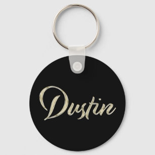 Dustin whitegold Button-Schlüsselger Schlüsselanhänger
