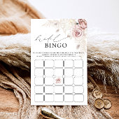 Dusto Rose Blush Floral Brautparty Bingo Game