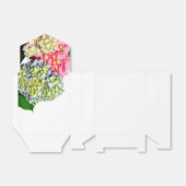Dustrosa, blau-gelb-grüne Hydrangeas Geschenkschachtel (Ungefaltet)