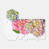 Dustrosa, blau-gelb-grüne Hydrangeas Geschenkschachtel (Ungefaltet)