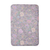 Dustrosa Lila Beige Whimsikfarbene Blüte Badematte (Vorderseite Vertikal)