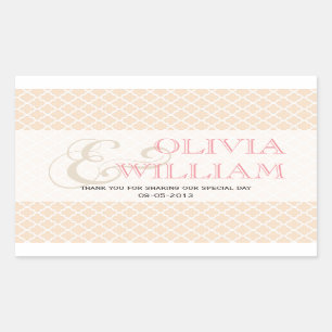 Dustrosa marokkanische Kacheln und Gastgeschenk Ho Rechteckiger Aufkleber